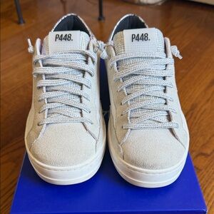 P448 John Low Top Sneaker Women’s 36 (6-6.5)  White/Lilac